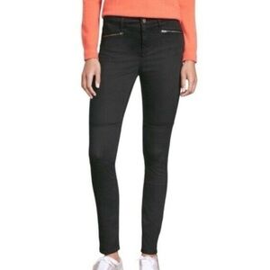 Boden Charcoal Brighton Biker Skinny Jeans